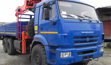 Автомобиль бортовой Камаз 43118 с КМУ Kanglim KS 2056